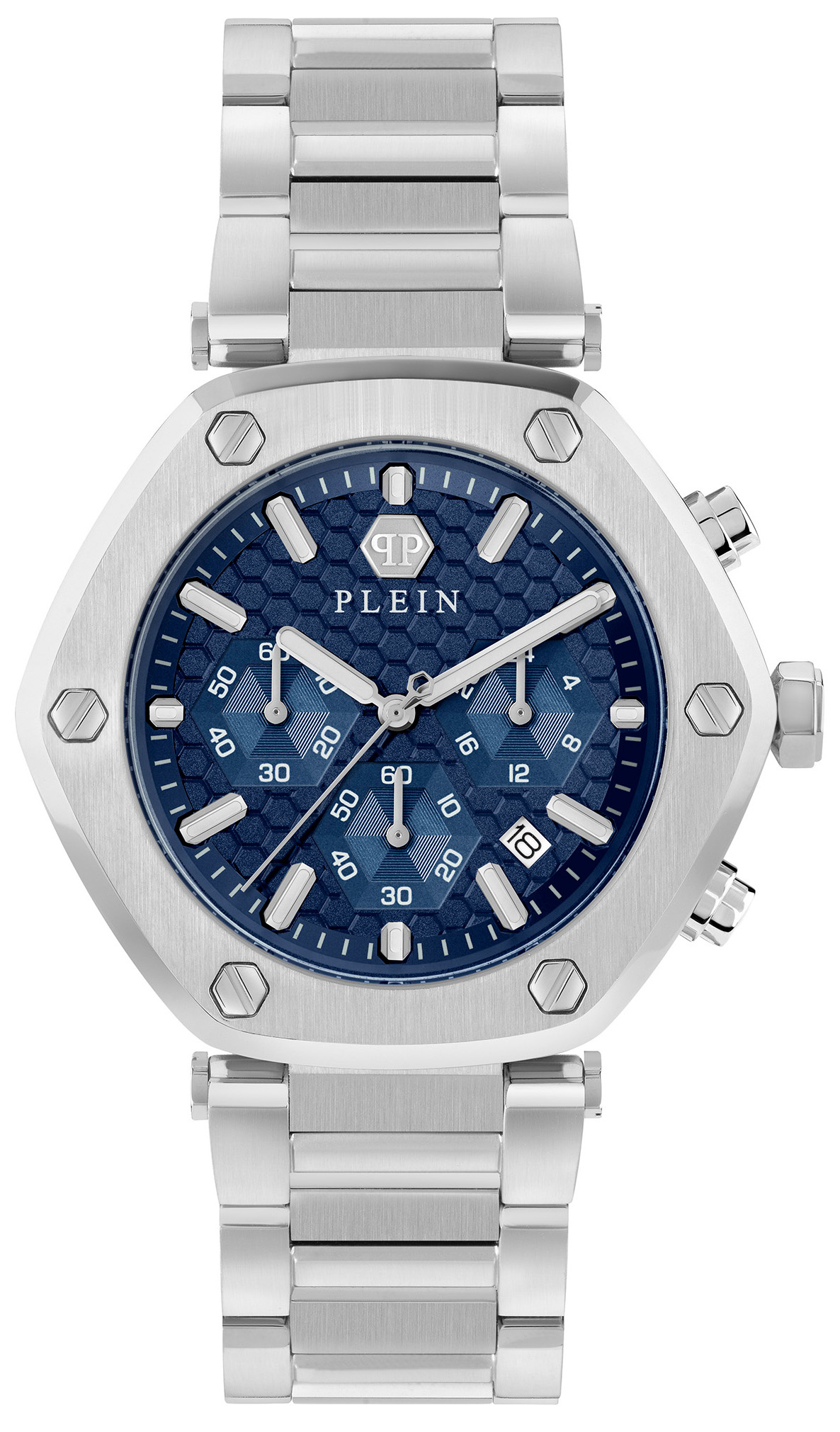 Philipp Plein PWZBA0323 The Hexagon Chrono horloge
