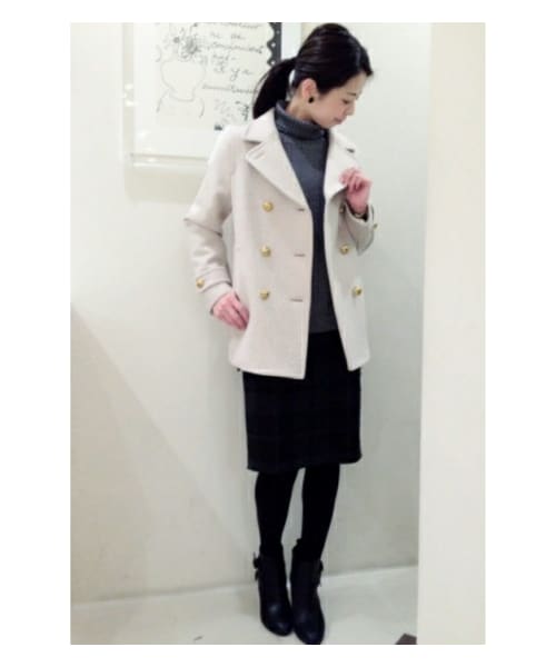 IENA（イエナ）の「ラムリバーメルトンPコート（ピーコート）」 - WEAR