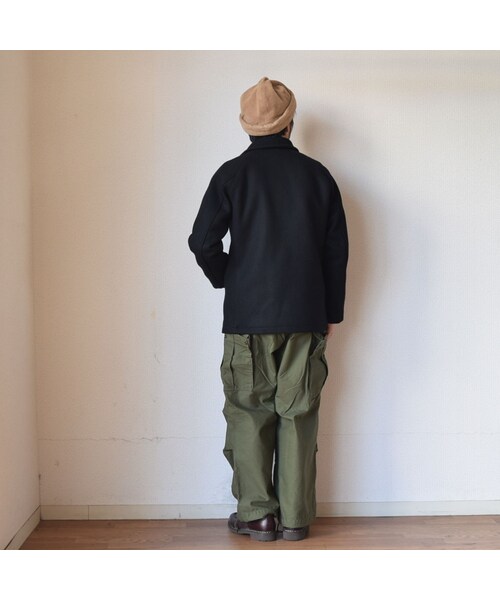 nisica（ニシカ）の「nisica WOOL MELTON P-COAT BLK ニシカ ウール