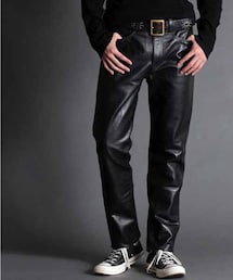 schott（ショット）の「Schott/ショット/LEATHER PANTS/レザーパンツ