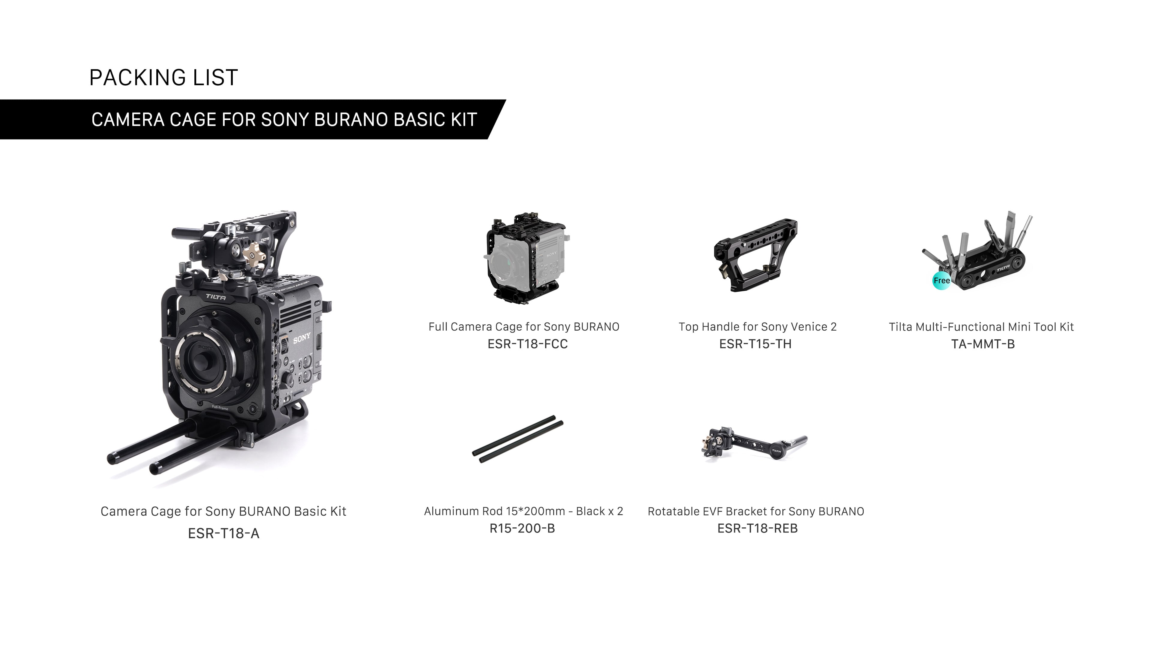 Camera Cage for Sony BURANO Basic Kit | Tilta