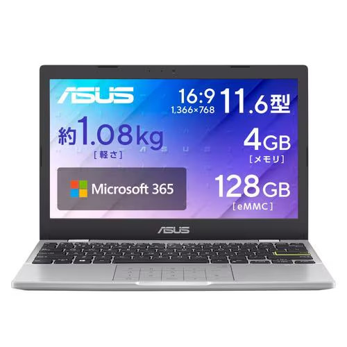 ASUS エイスース ノートPC Vivobook Go 12 E210KA-N441WWS [11.6型