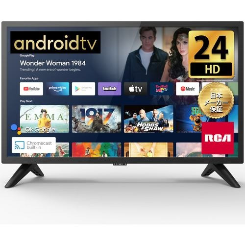 RCA RCA-43N1 チューナーレステレビ 43インチ 4K VAパネル Android搭載