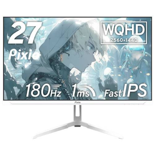 Pixio ピクシオ PX278 Wave / ホワイト [PX278WAVEW-PW] 27インチ WQHD