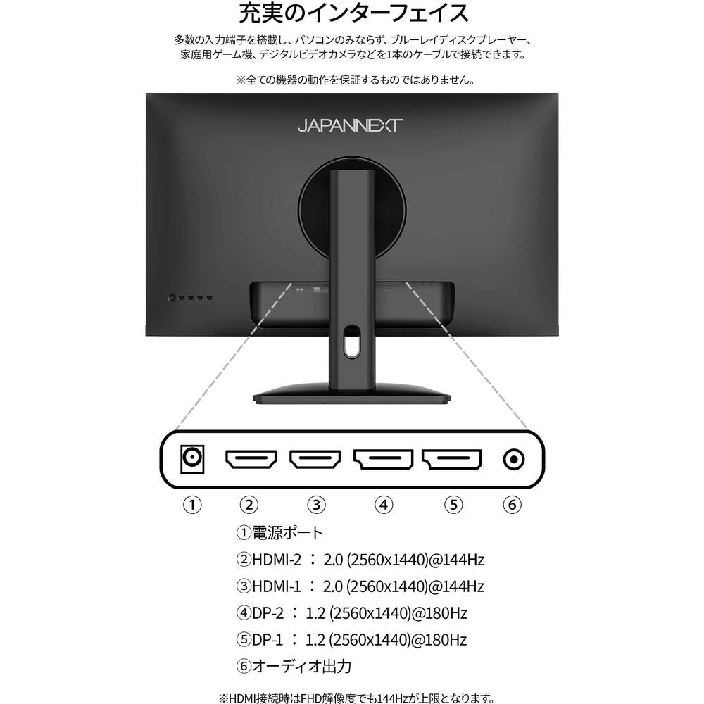 JAPANNEXT ジャパンネクスト JN-IPS238G180Q 23.8インチ WQHD