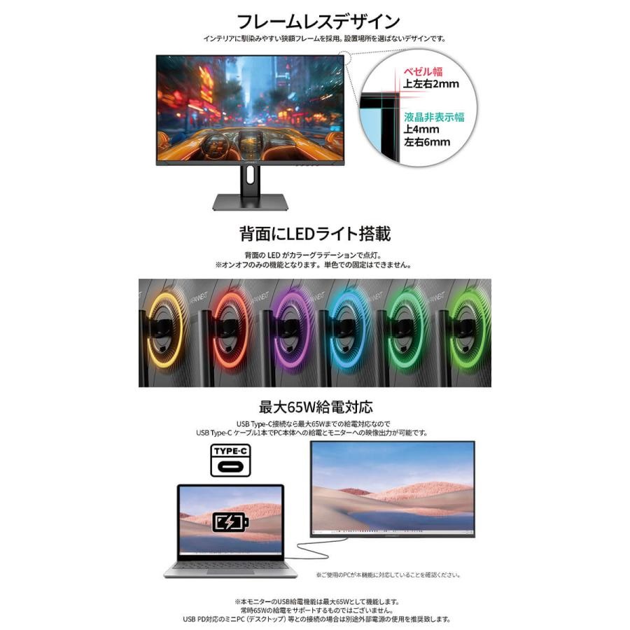 JAPANNEXT ジャパンネクスト JN-IPS27G120U-HSPC6 27インチ 4K