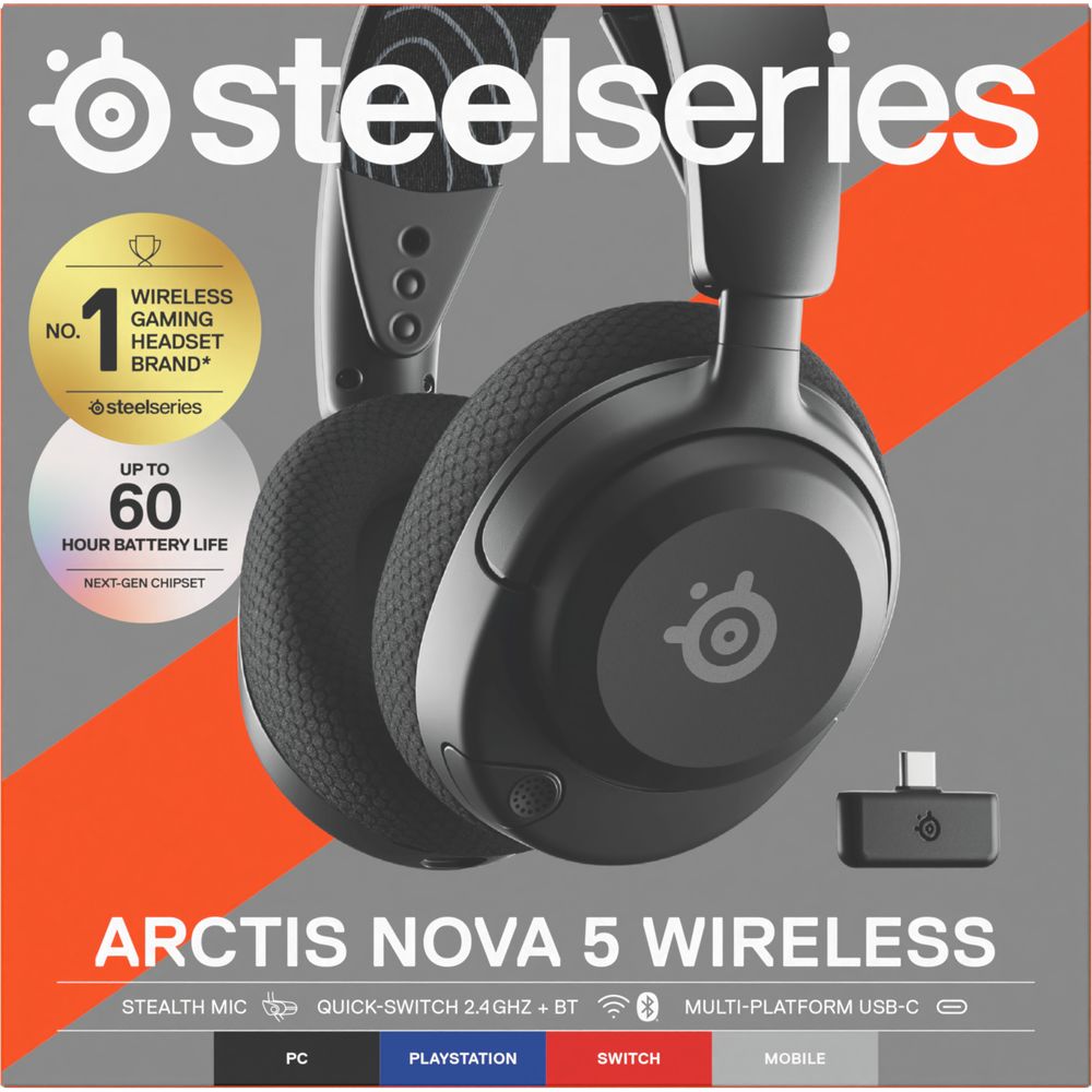 SteelSeries スティールシリーズ Arctis Nova 5 [61670J] ワイヤレス