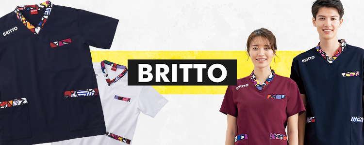 BRITTO プリントスクラブ[男女兼用](61-772201) | アイトス株式会社