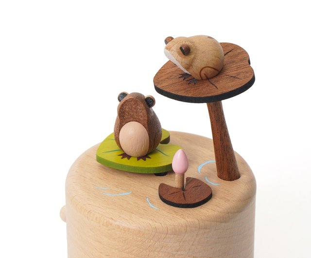 台湾 【池の動き】リズムオルゴール カエルギフト | Wooderful life