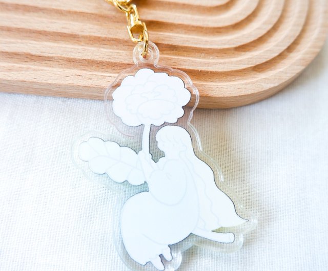 アクリルキーホルダー【一輪の花】 shiima | しいま | キーホルダー