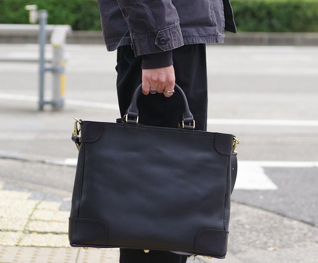 8%OFF】台湾 日本の職人による手作りレザー Organ 2WAYビジネス トート