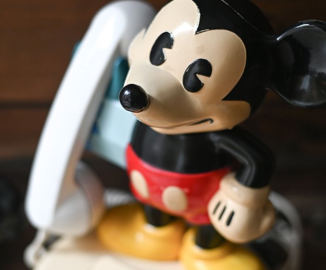 台湾 ヴィンテージアンティークミッキー回転式電話 / アンティーク電話