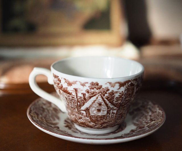 花柄装飾 八角形陶器バスケット