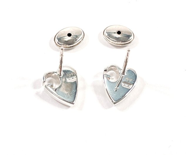 送料無料】【日本直送 中古美品】グッチ GUCCI ピアス ハート Gロゴ