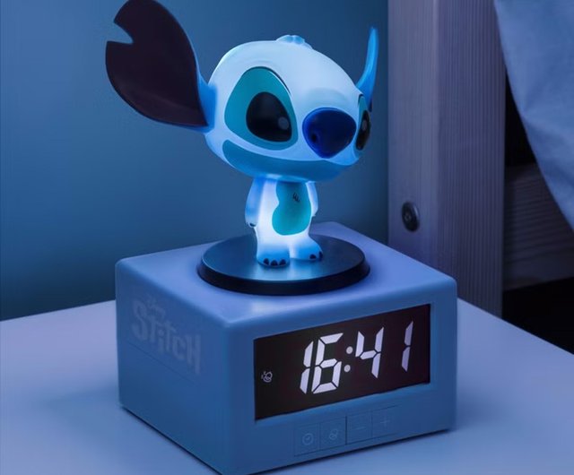 台湾 ディズニー リロ＆スティッチ 3-in-1 目覚まし時計 光るナイト