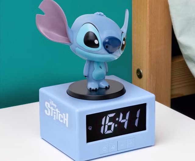 台湾 ディズニー リロ＆スティッチ 3-in-1 目覚まし時計 光るナイト