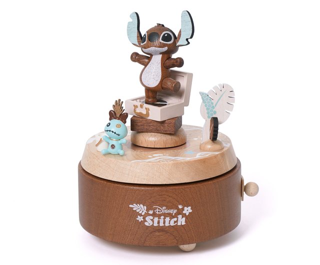 台湾 【リロ＆スティッチ】ダブル回転オルゴール ディズニー Wooderful