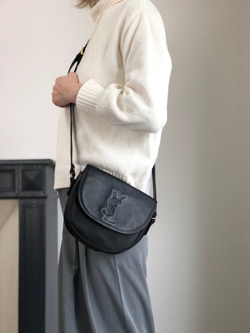日本直送 名牌中古包 】Yves Saint Laurent イヴ・サンローラン
