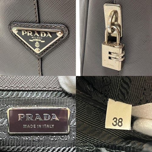 本物 PRADA プラダ ブリーフケース ビジネスバッグ サフィアーノ