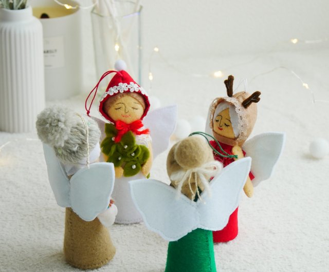 送料無料】【Christmas 】オーナメント 天使 4点セット gogo ゴゴ - Pinkoi