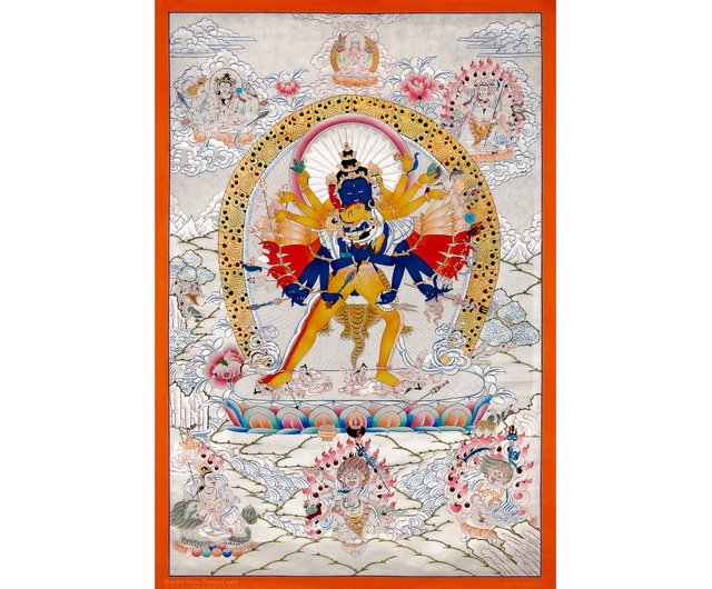 ネパール チャクラサンバラ タングカ | チベットアート 神聖な結びつき