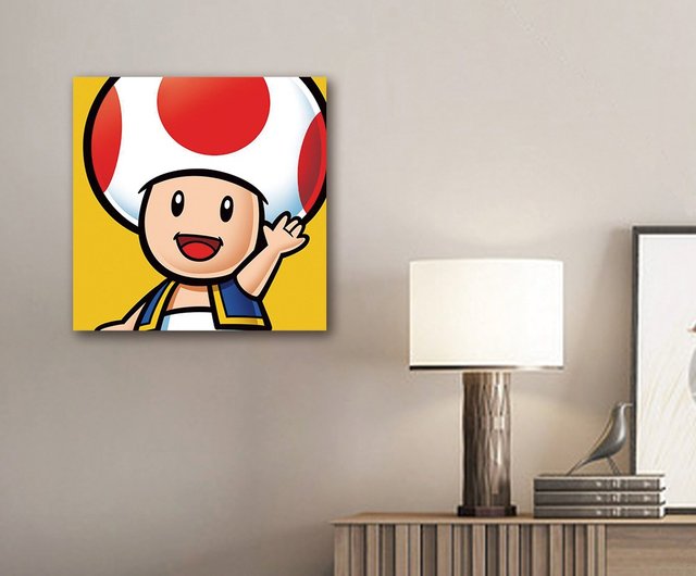台湾 【任天堂 スーパーマリオ】マリオ フレームレス 掛け絵 壁画 掛け