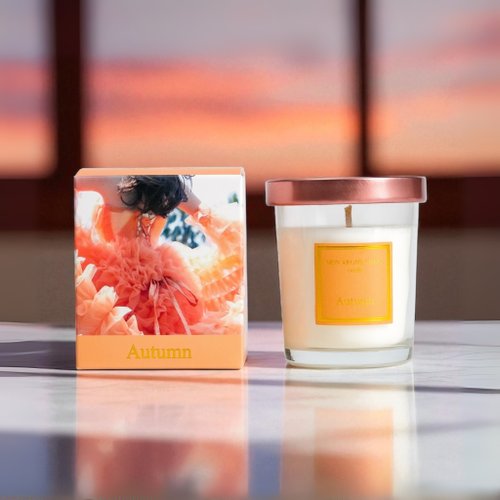 MADE IN JAPAN〜 四季アロマキャンドル【Autumn】お米・大豆ワックス00