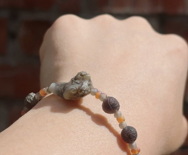台湾 手作りのゴビ瑪瑙原石ブレスレット pitaya2020 - Pinkoi