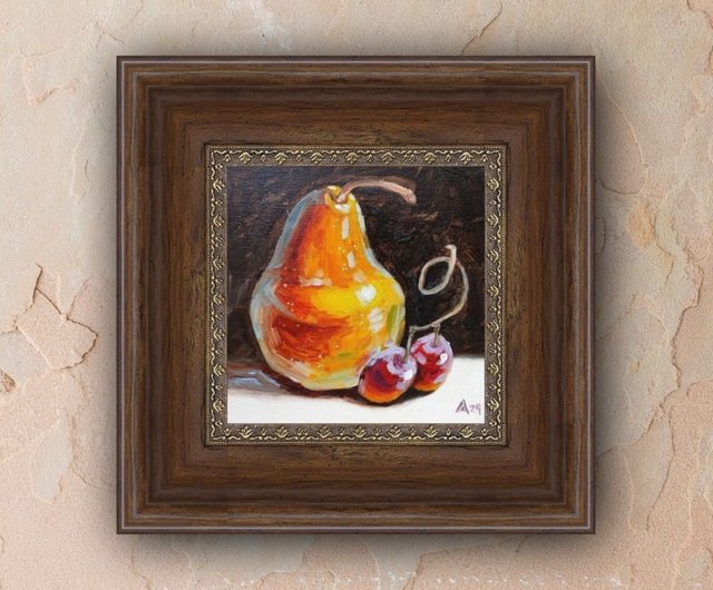 油絵 菅家令子 絵 絵画 インテリア uF6-060203 静物 果物 絵画