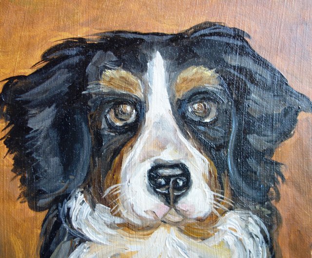 ロシア 犬の絵油動物ペットオリジナルアート動物アートワーク