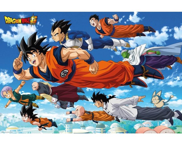 台湾 【ドラゴンボール】ドラゴンボール超 輸入ポスター(フライング