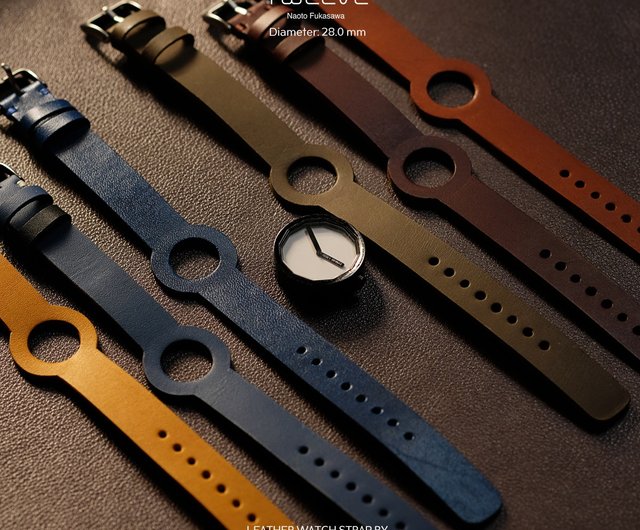 タイ ハンドメイド レザーストラップ Issey Miyake Watch Twelve 28mm