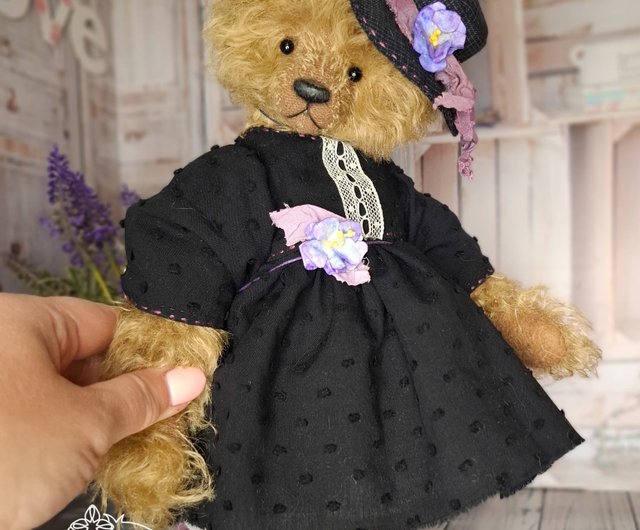 送料無料】ロシア アーティストテディベア モヘアテディベア