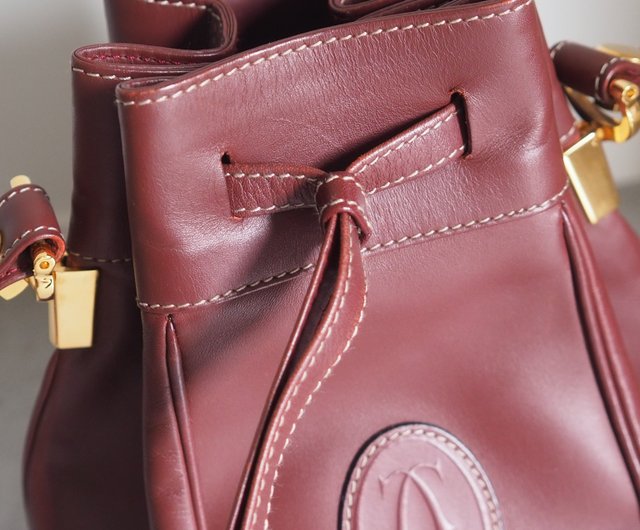 CARTIER カルティエ マストライン 巾着 ショルダーバッグ ヴィンテージ