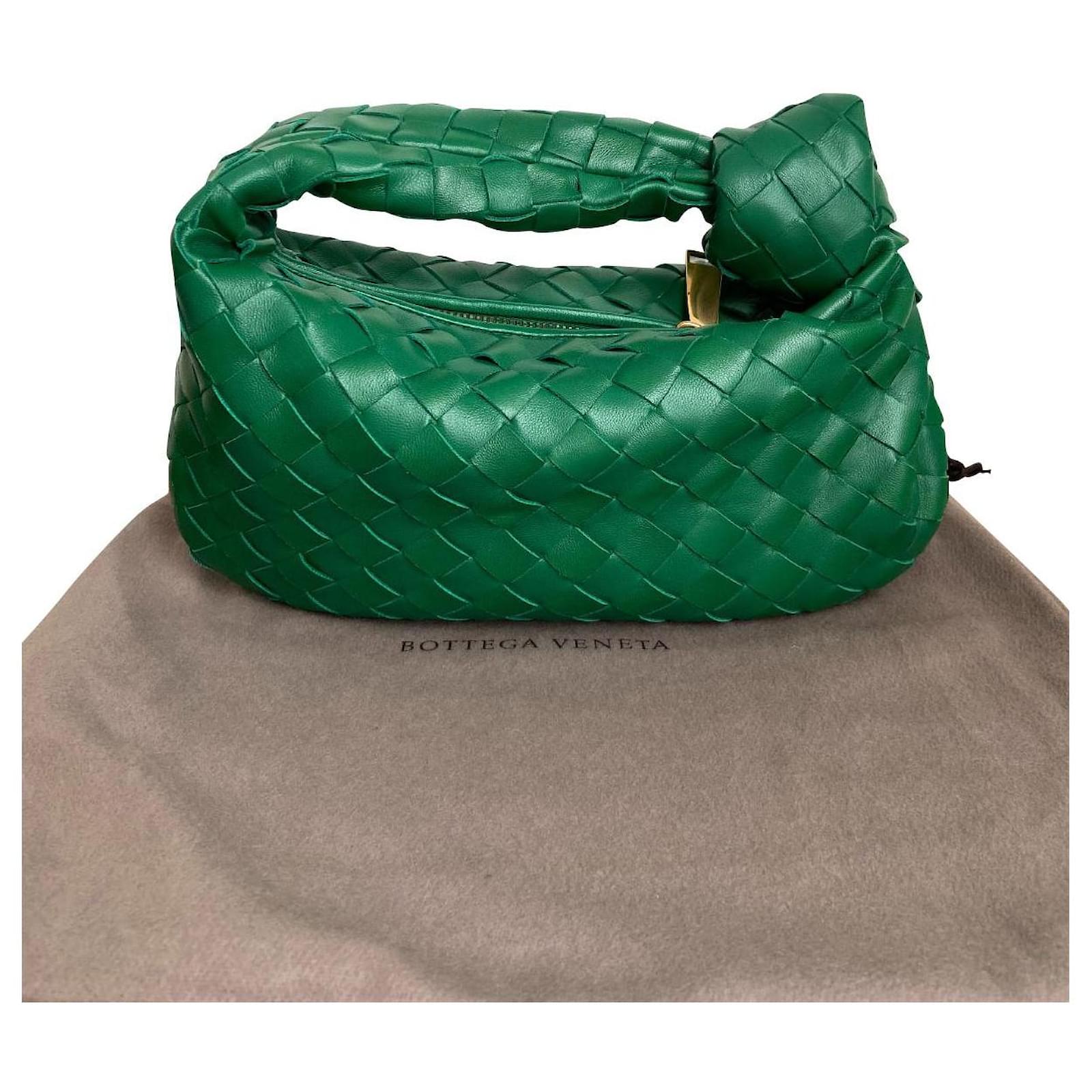 Bottega Veneta mini jodie Green Leather ref.660481 - Joli Closet