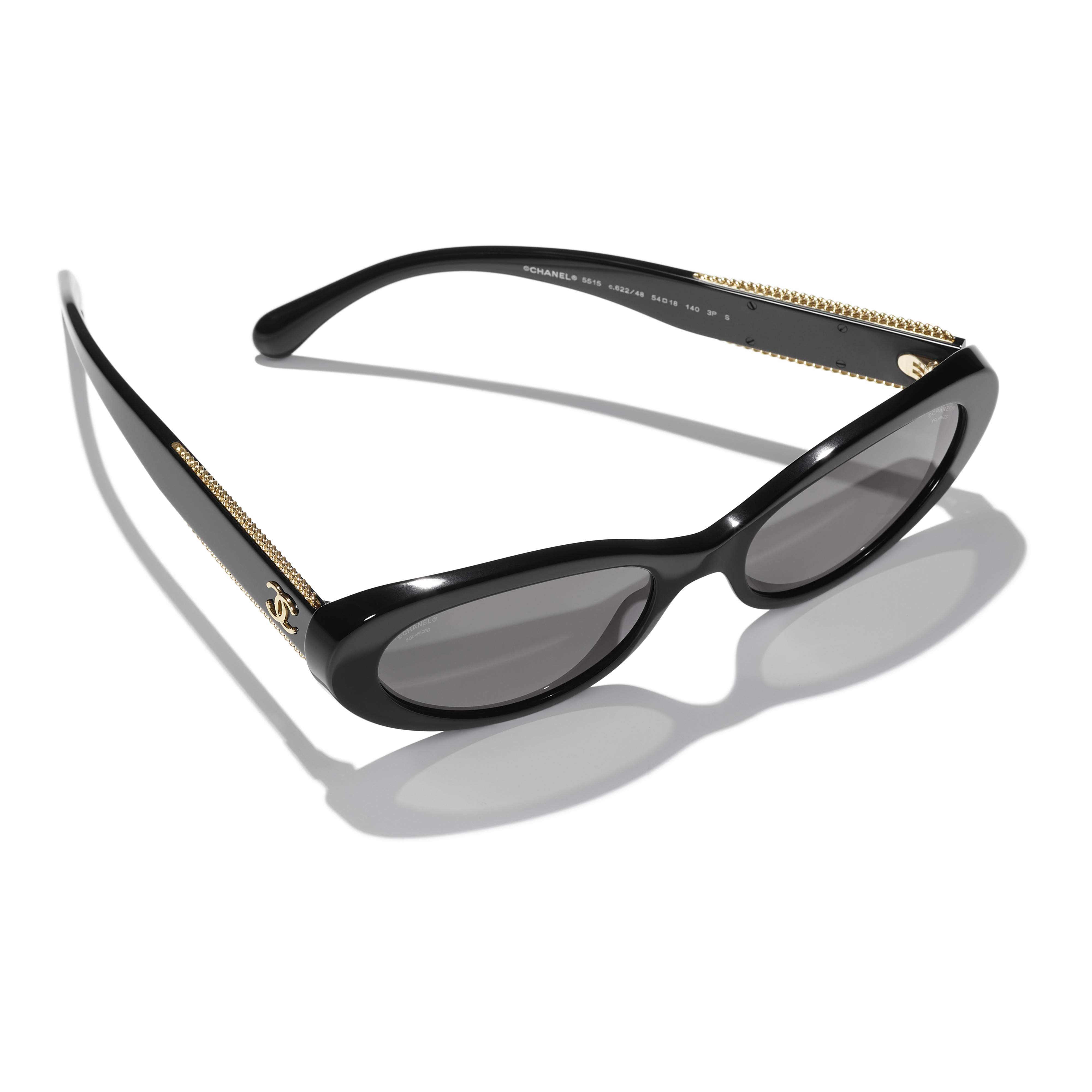 Sunglasses CHANEL CH5515 C62248 54-18 Black in stock