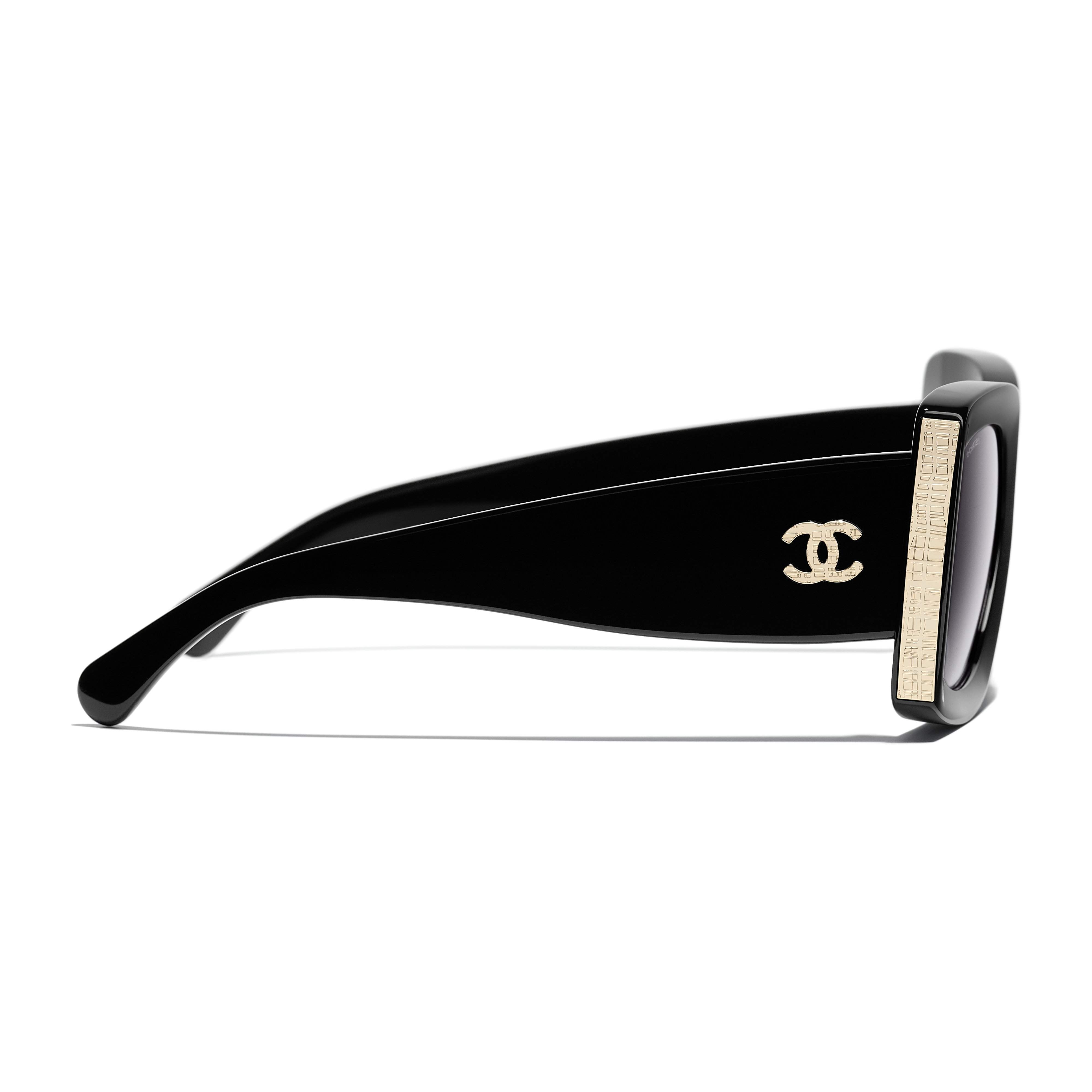 Sunglasses Chanel Tweed Black CH5435 C622/S6 53-22 Large Gradient