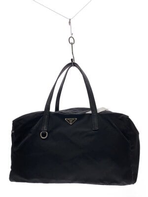 PRADA(プラダ) / 三角プレートロゴナイロントート/ナイロン/BLK/プラダ