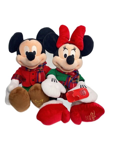 ぬいぐるみミッキー&ミニー クリスマス マフラー 2012年ディズニー