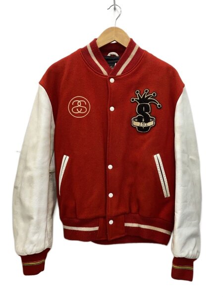 STUSSY(ステューシー) / スタジャン/L/ウール/RED/無地/08/old stussy