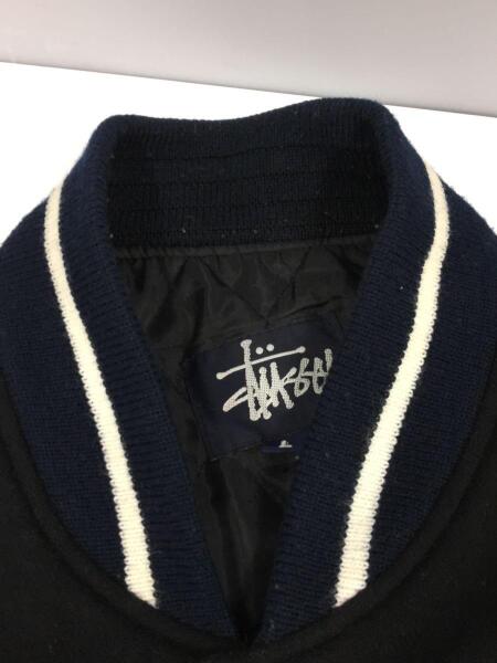STUSSY(ステューシー) / 90s/old stussy/BIG4/スタジャン/L/ウール/BLK