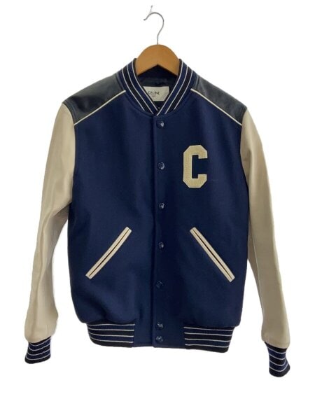 CELINE(セリーヌ) / テディジャケット/スタジャン/44/ウール/NVY