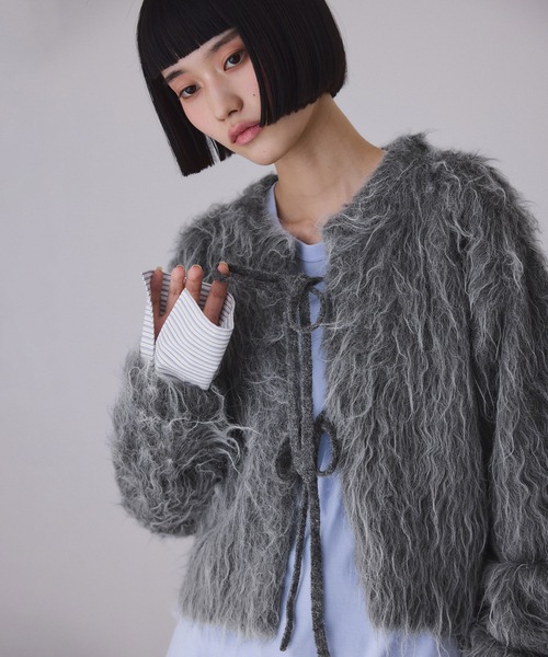 ADAM ET ROPE' | アルパカフラッフィーカーディガン - Buyee, an