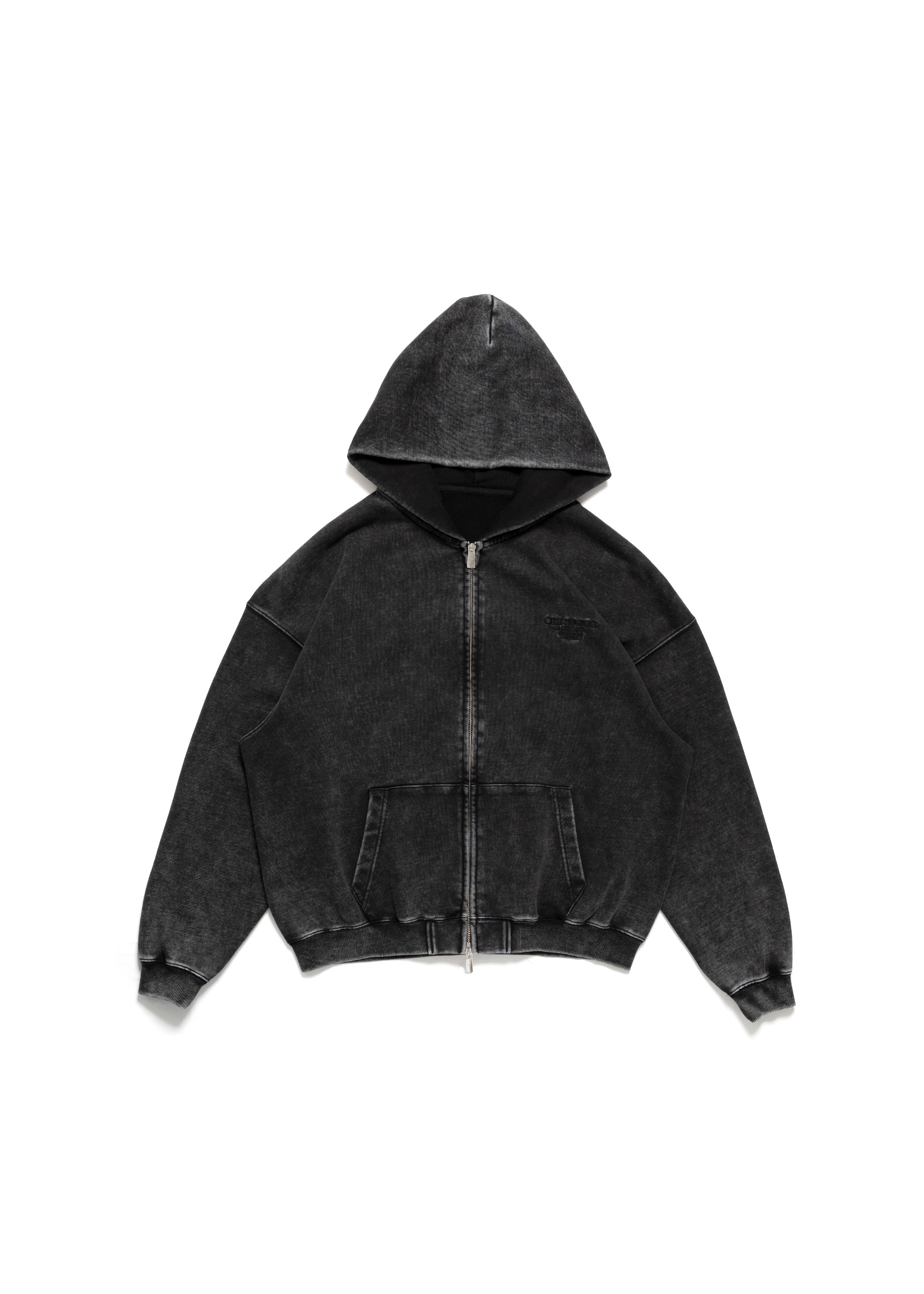CDL Acid Wash Zip Hoodie – CDL TOKYO