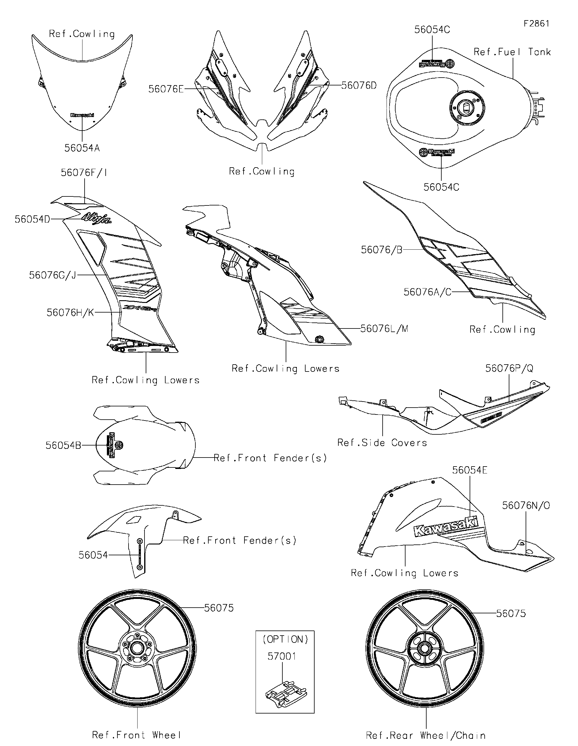 2023 Kawasaki Motorcycles Parts-Finder Diagrams | Team Motorsports
