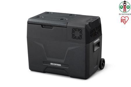 車載冷蔵庫 ポータブル 40L ポータブル冷蔵冷凍庫 IPD-4A-B ブラック