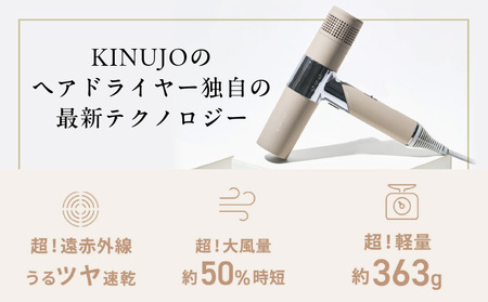 ふるなび限定】KINUJO ヘアドライヤー ホワイト 国内製造 FN-Limited