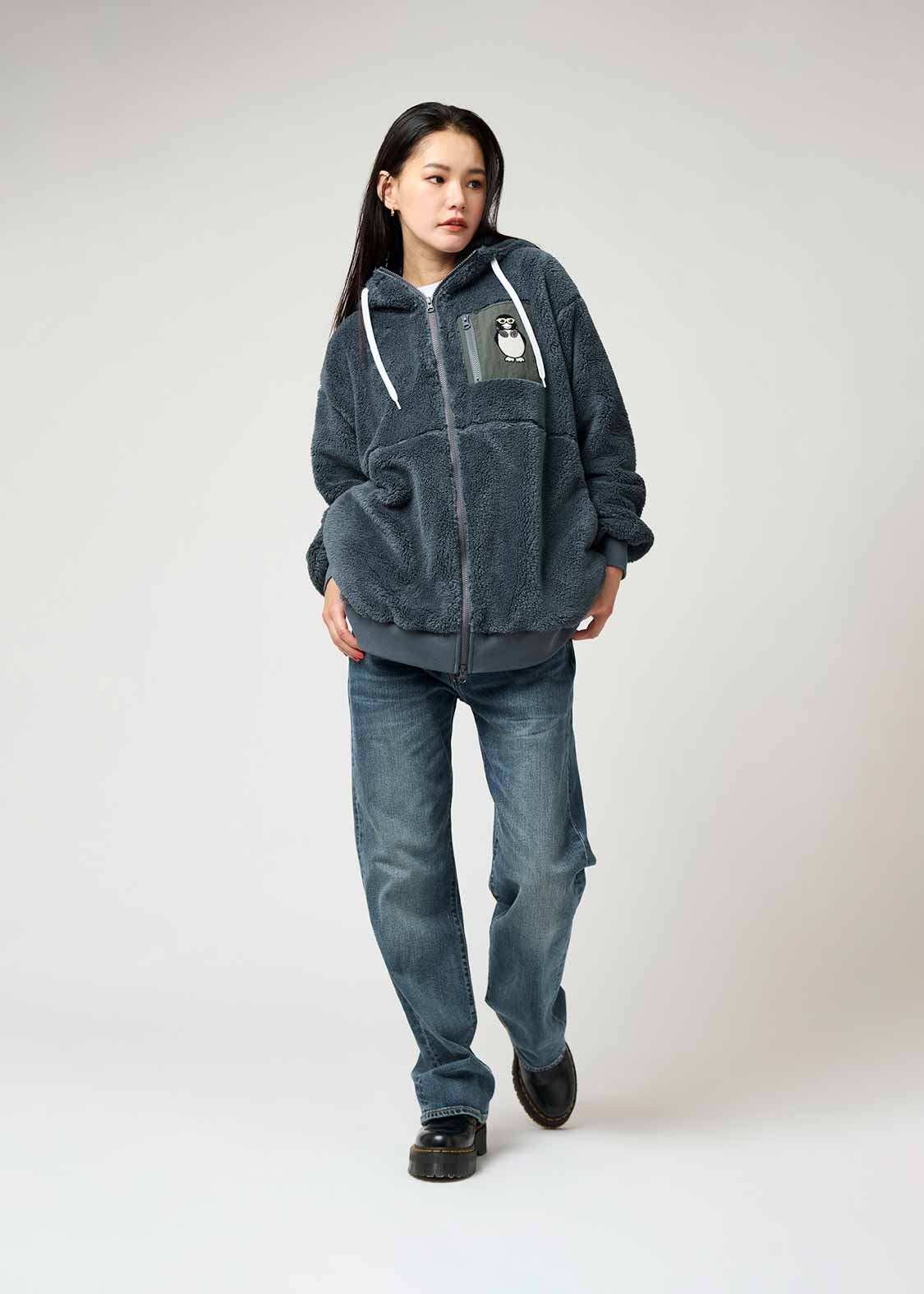 シティボーイペンギン コーヒータイム｜ボアジップパーカー｜ユニ