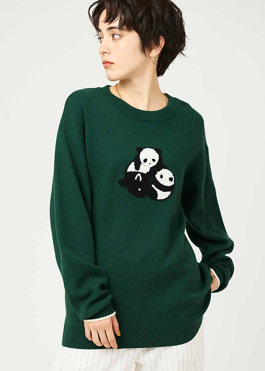 ローリングパンダズ｜ウォッシャブルニット｜ユニセックス｜グラニフ