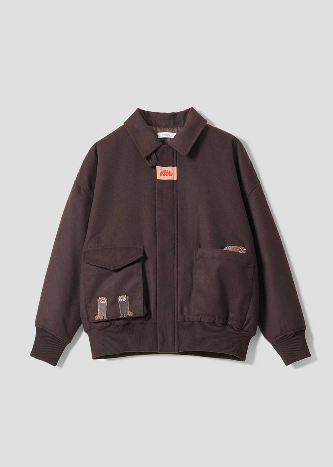 イカク｜メルトン中綿ジャケット｜ユニセックス｜グラニフ(graniph